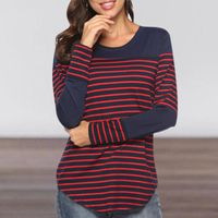 Wholesale Women s Blouses Shirts S XXL Women Ladies Maternity Breastfeeding Nursing Tops Stripe Pregnant Long Sleeve Blouse