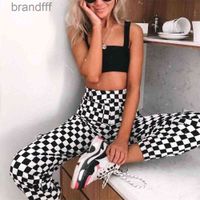 Wholesale Dresses Women s black and Casual white check nine point corset Harun overalls