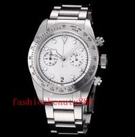 Wholesale Hot Chronograph Men Watch Japanese Quartz Fly back Stainless Steels Strap Black Dial Sport Mens Watches