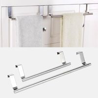 Wholesale Hooks Rails PC Size Towel Racks Over Door Rack Bar Hanging Holder Bathroom Kitchen Cabinet Shelf