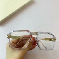 Wholesale Frame Square Transparent Sunglasses Men Gold Box Vintage Eyeglasses Wear With New Eye Fxdqd