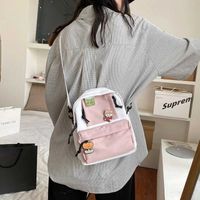 Wholesale Japanese Harajuku Girl Mini Backpack Cute Cartoon Little Shoulder Bag Small Canvas Crossbody Bags Teen Girl School bag