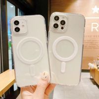 Wholesale MagSafe Phone Cover Magnetic Suction iphone case ProMax Anti Drop Mini Transparent Full Package Original Protective Covers good nice pretty