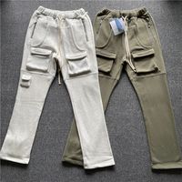 Wholesale Heavy Fabric PANTS Sweatpants Men Women High Quality Gray Jogging Drawstring Trousers