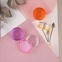 Wholesale Wax Container Food Grade Plastic Boxs g g Round Bottom Storage Boxes Small Sample Bottle Cosmetic Packaging Box Bottle ZC131
