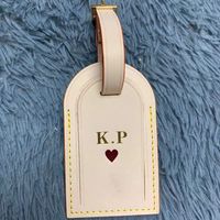 Wholesale Travel accessories luggage tag personalized custom name initial hot stamping Tag Bag Designer Logo Travel Label high quality custom one colo