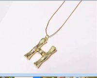Wholesale 2021 shinny charming gold thin rope Pendant Necklaces with brass copper material capital letter G high quality coming box and dustbag