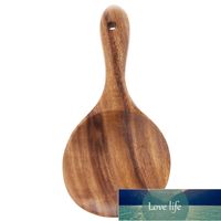 Wholesale Wood Kitchen Long Handled Spoons Ladle Rice Paddle Big Strainer Spoon Skimmer Scoop Wooden Utensils Cooking
