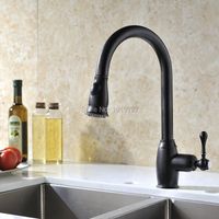 Wholesale Kitchen Faucets Oil Rubbed Bronze Pull Out Sink Traditional Brushed Nickel Single Handle Rotatable Pullout Spray Faucet Wblq