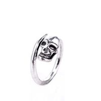 Wholesale Adjustable Punk Style Magic Steampunk Skull Finger Toe Ring Women Wedding Bridal Man Knuckle Cluster Rings