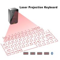 Wholesale Wireless Laser Projector Keyboard Portable Bluetooth Virtual Keyboards With Mouse Function For Tablet Computer PC Laptop Smart Phone Android tv box