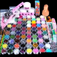 Wholesale Nail Art Kits Salon Health Beauty Pieces Acrylic Powder Manicure Kit Glitter For Nails Diy Rhinestone Tips Gems Decoration Drop Deliver