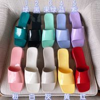 Wholesale 2022 Women high heels fruit sandals slippers slides Rubber beach jelly Slide Slipper platform chunky heel Retro Sexy Sandal Candy Colors with logo box