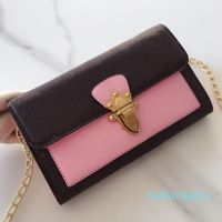 Wholesale high quality With letters old flower women s Shoulder Bags Totes handbag Cross Body Cosmetic Bag cell phone pocket Wallets Coin Purses Brown