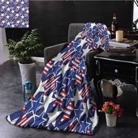 Wholesale Blankets th Of July Blue Throw Blanket Stars And Stripes Sofa Camping Reading Car Travel
