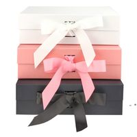 Wholesale 2 Size Large Foldable Hard Gift Box With Ribbon Magnetic Closure Lid Favor Boxes Children s Shoes Storage Box FWE12496