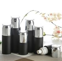 Wholesale Frosted Black Glass Bottle Jars Cosmetic Face Cream Container Skin Care Lotion Spray Bottles ml ml ml ml ml ml ml