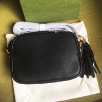 Wholesale Original Quality Designer Crossbody Bag Handbag Women Fashion Mini Black Soft Real Leather Calfskin Zipper Camera Soho Disco Shoulder Bags Purse