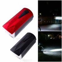 Wholesale Bike Light Front LED Light Bicycle Cycling Remote Horn Bell USB Rechargeable Bike Outdoor Riding X0Wv