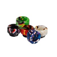 Wholesale 810 Resin Drip Tips Flag Style Black Red Blue Green Color For Compatible with tfv8 tfv12a14