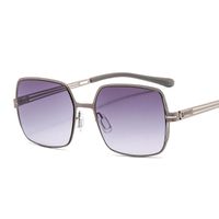 Wholesale Sunglasses Stainless Steel Frame Metal Shades For Women Wild Classic Men Elastic Light Small Glasses