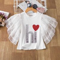 Wholesale Kids Birthday Wear Girls Animal Unicorn Cartoon Print Tee Top T Shirt for For Years Girls New Children Clothes Y0914
