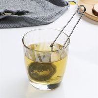 Wholesale Tea Infuser Stainless Steel Sphere Mesh Tea Strainer Coffee Herb Spice Filter Diffuser Handle Tea Ball Top Quality S2