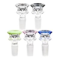 Wholesale hookah mm mm Glass Bowls Mix color Bong Bowl Male Piece For Water Pipe Dab Rig Smoking accessrioes