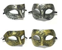 Wholesale New retro plastic Roman knight mask Men and women s masquerade ball masks Party favors Dress up RRF11644