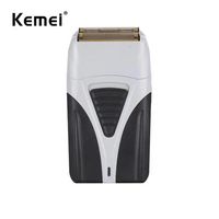 Wholesale Kemei Km Rechargeable Powerful Electric Shaver for Men Beard Foil Shaving Machine Finishing Fades Removing Stubble Barber Razor USB Fasta04