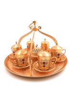 Wholesale Turkish Arabic Coffeware Set With Holder Tray Coffee Cafe Espresso Cup Tool Accessory Capsule Box Machine Pod Mug Tea Kit Porta