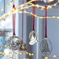 Wholesale Christmas Decorations Tree Ornaments Commemorative Acrylic Pendants Home Party Wedding Stage Pendant Decor
