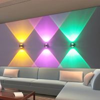 Wholesale Wall Lamps Colorful Led Light Spotlights Downlights Sconce Mirror Aluminum For Bedroom Exhibition Stair Entrance Indoor Lighting