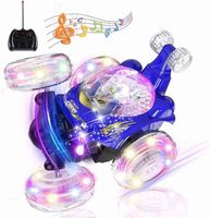 Wholesale RC Stunt Car High Speed Tumbling Vehicle Degree Rotating Dual Mode Climbing Car with LED Light Music Remote Control Car Toys