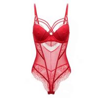 Wholesale Nxy Sexy Set New Women Underwear Siamese Through Lingerie Plus Size Bra White Red Fashion