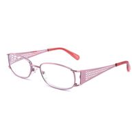 Wholesale High Quality Ladies Pink Metal Fashion Small Anti Blue Light Reading Glasses Women Female Eyeglasses Frame With Lens Case Sunglasses