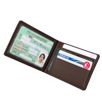 Wholesale Card Holders Men Women PU Wallet Driver License Leather Case Personalized Printing Car Driving Business Document Holder ID