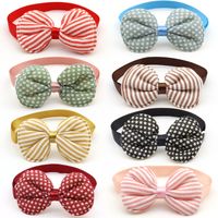 Wholesale Dog Tie Adjustable Star Striped Style Pet Supplies Small Cat Accessories Puppy Bow Neckties Items styles