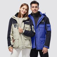 Wholesale Couple Jacket Winter Three in One Detachable Windproof Casual Top S XL Windbreaker Chaqueta De Hombre