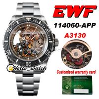 Wholesale EWF Artisans de Geneve Andrea Pirlo Project SA3130 Automatic Mens Watch Carbon Fiber Bezel High Edition L Steel SS Bracelet Hello_Watch HWRX