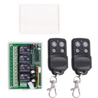 Wholesale Smart Home Control DC V Mhz Wireless Remote Switch CH Relay Receiver Module With Channel RF Mhz Black Transmitter