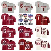 Wholesale NCAA Oklahoma Sooners College Adrian Peterson Jersey Man Football Billy Sims Lee Roy Selmon Baker Mayfield Seth McGowan Jalen Hurts University Stitched