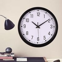 wall fit 2022 - Wall Clocks Clock Simplicity Round Quartz Silent Sweep Modern Bedroom Decor Movement For Home Kitchen Office Fits Room