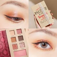 Wholesale Lace Girl Eye Shadow Plate Eyeshadow Book Blush Leather Matte Shimmer Palette Makeup