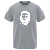 Wholesale Men s T Shirts Summer Hip Hop Che Guevara Hero Men Tee Shirts Solid Color Top Fashion Brand Print Cotton Male Tops