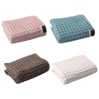 Wholesale Towel Waffle Pattern Face Soft Water Absorbent Thick Bath Hand For Hair And Drying Beach Swimming Blanket