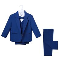 Wholesale Spring and Summer Children s Dress Suits Baby Small Suit Treasure Blue Flower Boys Show Photography
