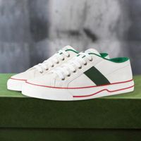 Wholesale 40 Off Popular Designer Shoes Sale For Man Women Canvas Sneaker The Grid Green Red Stripe White Casual Trendy Platform Newest Leisure