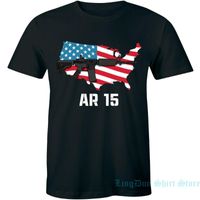 Wholesale Men s T Shirts AR Periodic T Shirt USA Flag Pro Gun Liberty Hunting A Funny Mens Men Women T Shirt Cotton Tops Tees