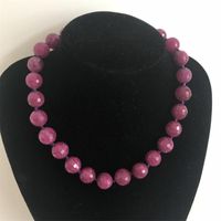 Wholesale Dreamlike Deep Red Rubies Necklace With Collier cm Gem Stone Jewelry Natural Neckalce Prom Party Gift Chains